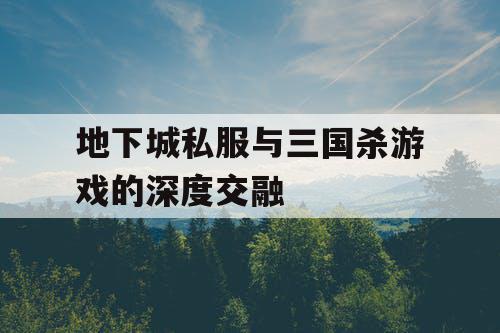 地下城私服与三国杀游戏的深度交融