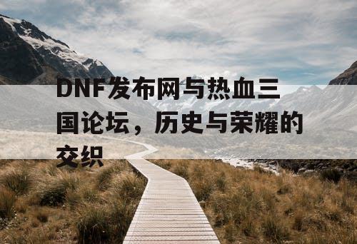 DNF发布网与热血三国论坛，历史与荣耀的交织